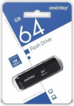 KALAM.KZ - Флеш-накопитель USB 3.0 Smartbuy 64GB Dock Blackl