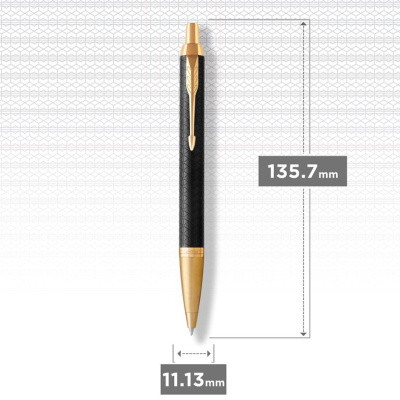 KALAM.KZ - Ручка шариковая Parker IM Premium Black GT, 1,0 мм М, синяя 1931667