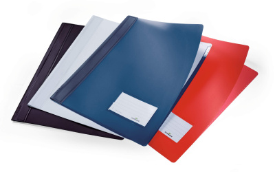 KALAM.KZ - Скоросшиватель пластиковый А4+, карман для визитки, красный Durable