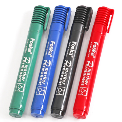 KALAM.KZ - Маркер перманентный, 1.5-2.5мм, круглый наконечник, зеленый Foska купить KALAM.KZ - Маркер перманентный, 1.5-2.5мм, круглый наконечник, зеленый Foska