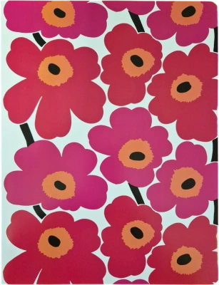 Тетрадь 40л, А4, клетка, скрепка, мягкая обложка, Marimekko