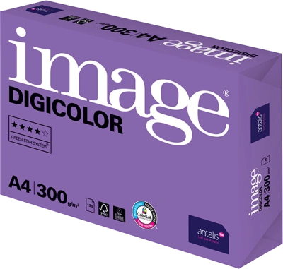 Бумага белая Image Digicolor А4, 300гр, 125л, матовая, без покрытия