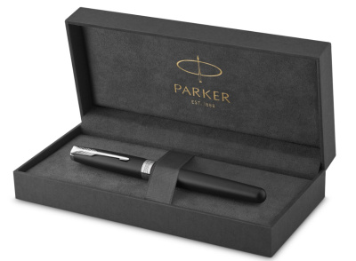 KALAM.KZ - Ручка роллерная Parker Sonnet Matte Black CT, 0,8 мм F, черная, 1931523
