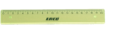 KALAM.KZ - Линейка 20см, прозрачная зеленая, пластик Laco