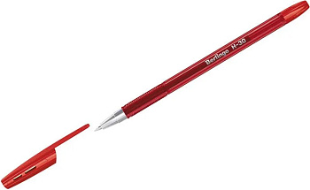 KALAM.KZ - Ручка шариковая, 0.7мм, красная, Berlingo "H-30"