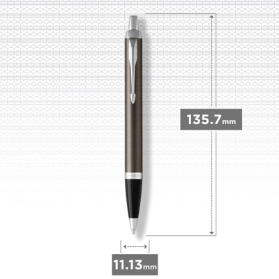 KALAM.KZ - Ручка шариковая Parker IM Dark Expresso CT, 1,0 мм М, синяя 1931671
