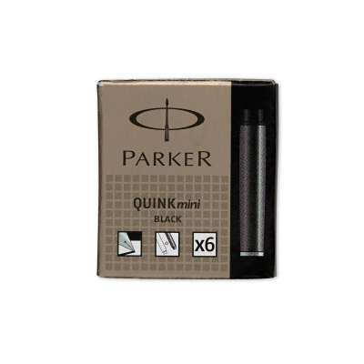 KALAM.KZ - Капсулы черные 6шт, короткие Parker купить KALAM.KZ - Капсулы черные 6шт, короткие Parker