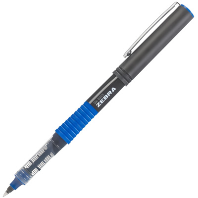 Ручка роллерная 0,5мм Zebra, синяя 5X-60A5 Arrow