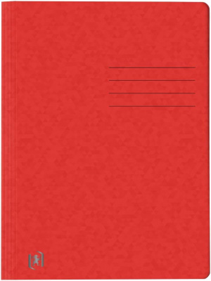 Скоросшиватель картонный A4, 390гр, красный Hamelin