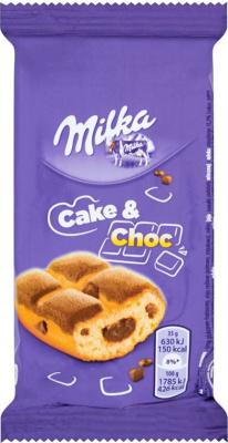 Пирожное 35гр Milka бисквитное с шоколадной начинкой