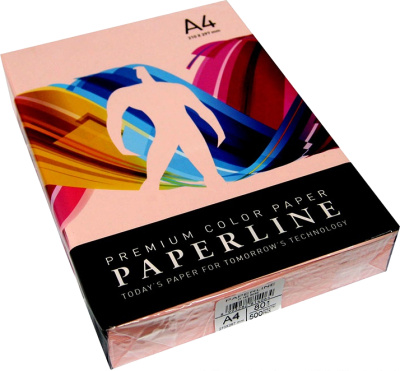 Бумага цветная "Paperline №170", A4, 80гр, 500л, Pink розовый