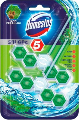 KALAM.KZ - Блок для унитаза, DOMESTOS, хвойная свежесть, 2х55гр