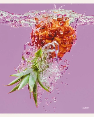 Тетрадь 80л, А5, линия, скрепка, Juicy fruits, Эксмо