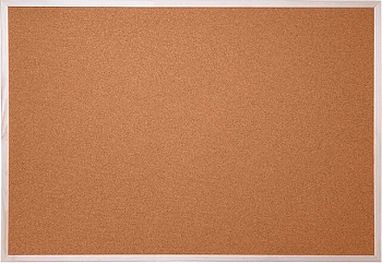 KALAM.KZ - Доска пробковая 90x120см, деревянная рамка OfficeSpace