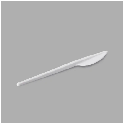 KALAM.KZ - Нож столовый 100 шт/уп, белый, "компакт" Премиум