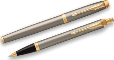 KALAM.KZ - Набор подарочный, ручка шариковая и ручка роллерная IM Brushed Metal GT Parker купить KALAM.KZ - Набор подарочный, ручка шариковая и ручка роллерная IM Brushed Metal GT Parker