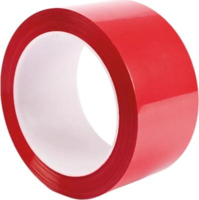 Лента клейкая 48ммх120м упаковочная, цветная, красная 