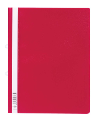 KALAM.KZ - Скоросшиватель пластиковый A4, выдвижной механизм для подшивки в регистраторы, красный Durable
