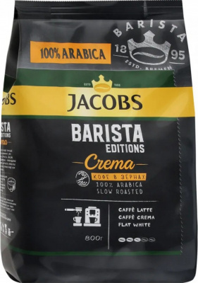 Кофе в зернах 800гр  Jacobs Barista