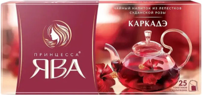 Чай каркадэ, 25 пакетиков Принцесса Ява "Double"