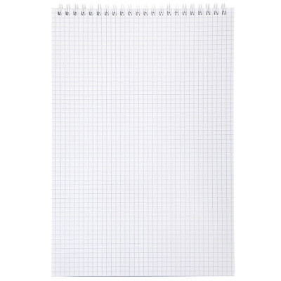 Блокнот для записей 80л, А4, клетка, пластиковая обложка, на гребне, серия "Velvet - Синий, Hatber