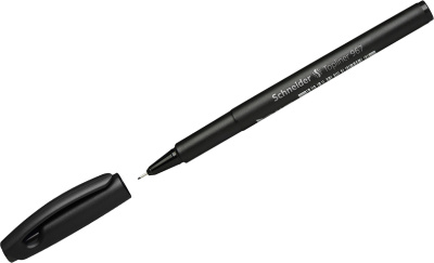 Ручка капиллярная 0.4мм, черная, Topliner, Schneider