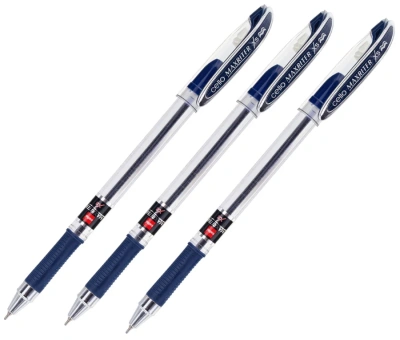 Ручка шариковая, 0.7мм, синяя, корпус прозрачный Cello Maxriter, в блистере. Ручка шариковая, 0.7мм, синяя, корпус прозрачный Cello Maxriter, в блистере.