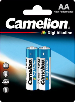 KALAM.KZ - Батарейка AA,1.5V, Digi Alkaline, 2700 mAh,(блистер 2шт) Camelion