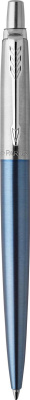KALAM.KZ - Ручка шариковая Parker Jotter Essential Waterloo Blue CT, 1,0 мм М, синяя 1953191