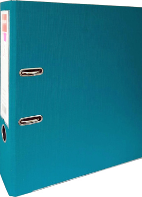 KALAM.KZ - Регистратор A4, 72мм, PVC/Paper, бирюзовый Eisear (A0220)