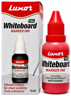 Чернила 15мл, для заправки WhiteBoard Marker, красный Luxor 