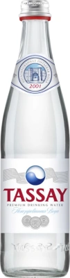 Вода минеральная без газа, 0,75л, стеклянная бутылка, Tassay