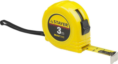 Рулетка 3м/16мм Stayer "Master" "Max Tape" пластиковый корпус