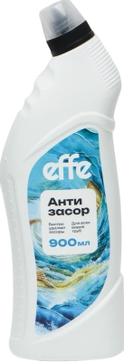 Средство для растворения засоров канализ. труб "Effe" 900мл