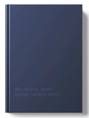 Ежедневник А5, недатированный, 176л, тв.переплет, клетка, Peace Эксмо