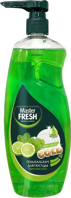 Средство для мытья посуды 1л, "Master Fresh" Бергамот гель-бальзам, пуш-пул