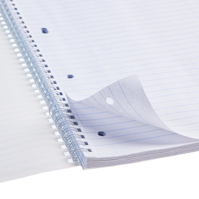 Тетрадь 96л, А4, линия, лак, на гребне, серия "Floral Collection", Hatber