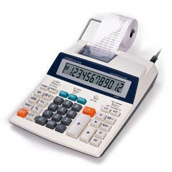 KALAM.KZ - Калькулятор с печатью 12 разрядов, лента 57мм, печать 2 цвета, серый Citizen