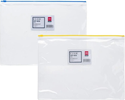 Папка с бегунком А4, 180 мкм, ассорти,Deli