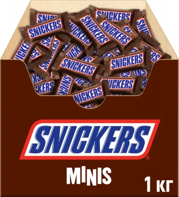Конфеты Snickers 1кг в коробке