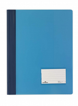 KALAM.KZ - Скоросшиватель пластиковый А4+, карман для визитки, голубой Durable