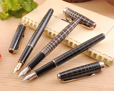 KALAM.KZ - Ручка перьевая Parker Sonnet Cisele Decal Brown PGT,  0,7 мм F, синяя 1859480