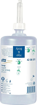 Мыло жидкое 475мл гель, голубое, Premium "Tork" Мыло жидкое 475мл гель, голубое, Premium "Tork"