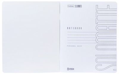 Тетрадь 48л, А5, летка, ламинация,Soft-Touch, на скобе, серия "SoloMatte - Арктический белый",Hatber