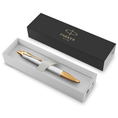 KALAM.KZ - Ручка шариковая Parker IM Premium K318 Pearl GT, 1,0 мм М, синяя 2143643