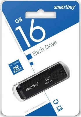 Флеш-накопитель USB 3.0 Smartbuy 16GB Dock Black