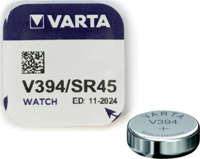 Батарейка SR936, 394V, Alkaline (в коробочке 10шт) Varta (часовая) цена за 1 шт