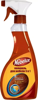 Полироль для мебели 500 мл Mebelux 5 в 1 для любых поверхностей Полироль для мебели 500 мл Mebelux 5 в 1 для любых поверхностей