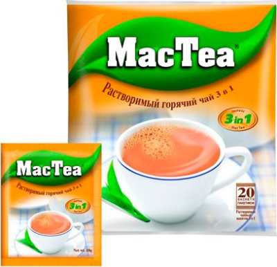 KALAM.KZ - Чай растворимый, MacTea "3 в 1", 18 гр. упаковка 20 шт 