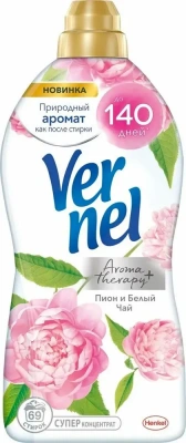 Кондиционер для белья 1.44л Vernel Арома+пион и белый чай